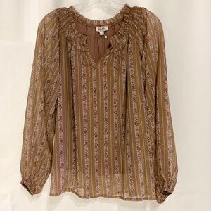 Andree by Unit Long Sleeve Peasant Blouse